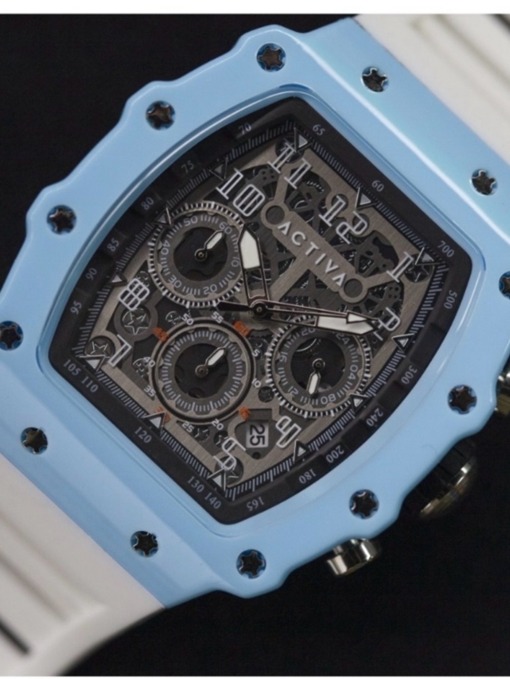 Activa Watch Light Blue and White Chronograph NIB! - Picture 4 of 8